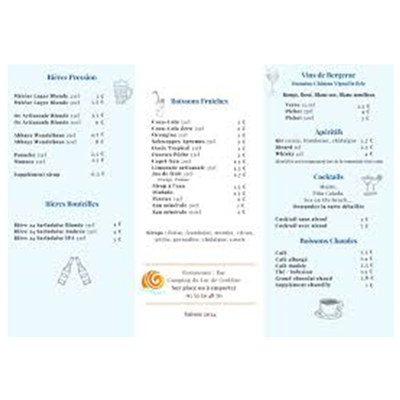 Cartes A3 3 volets fermés